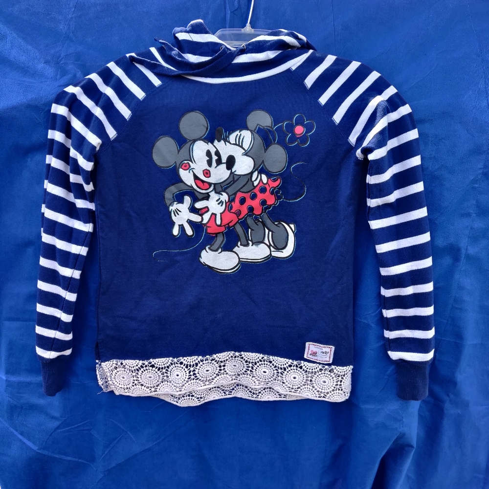Disney Parks Minnie Loves Mickey Hooded Shirt
